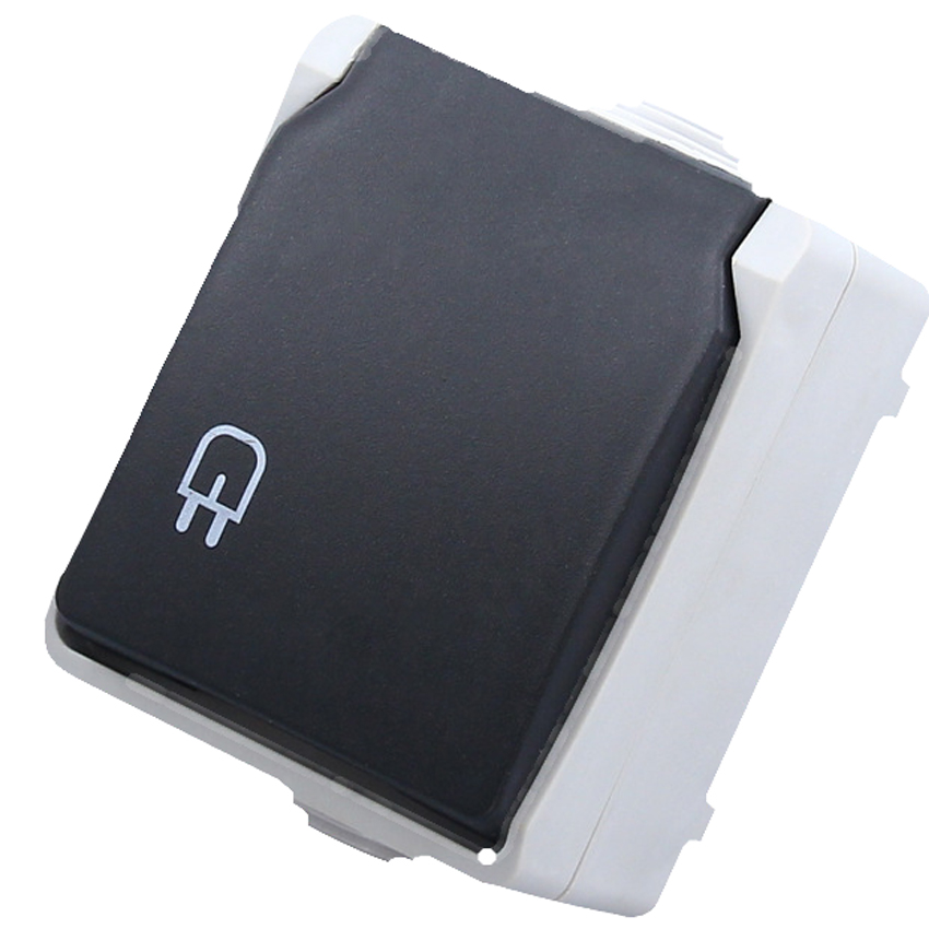Outdoor Kitchen Power Outlet - 1pcs 16A Surface Mounted Outdoor Waterproof