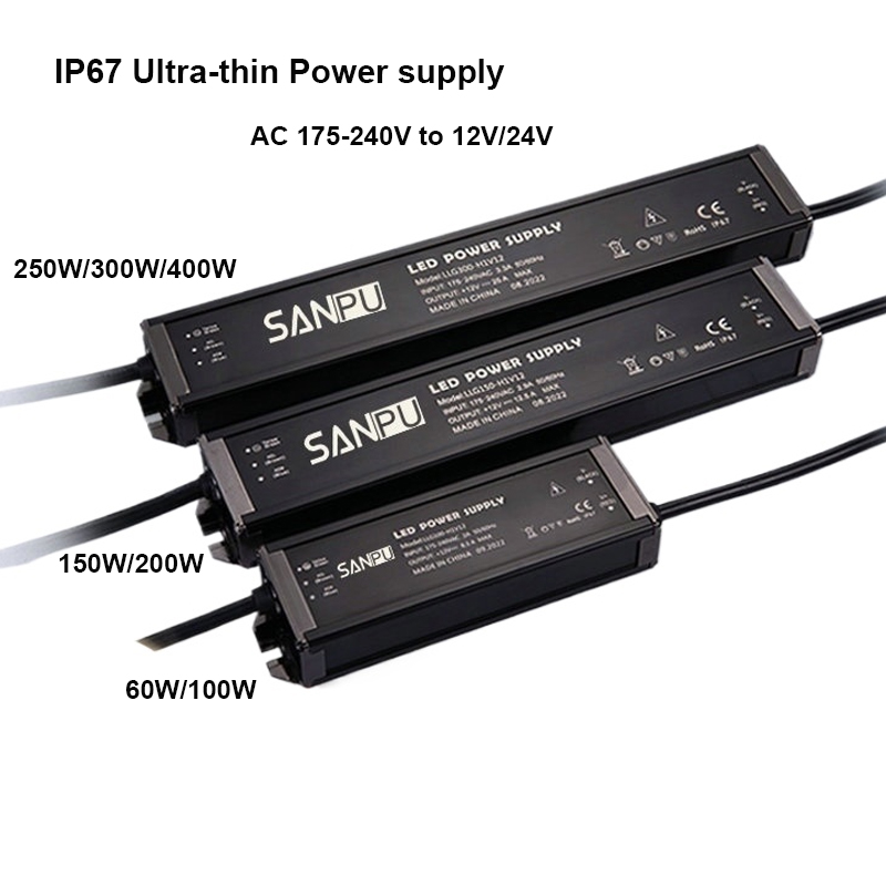 Outdoor Power Transformer - Ultra-Thin IP67 Waterproof Power Supply LED
