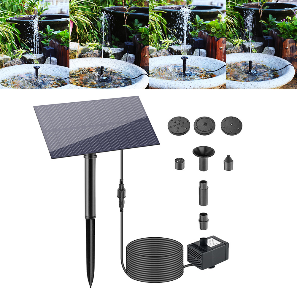 Outdoor Power Stake - 5W 5V Water Fountain Garden Decoration