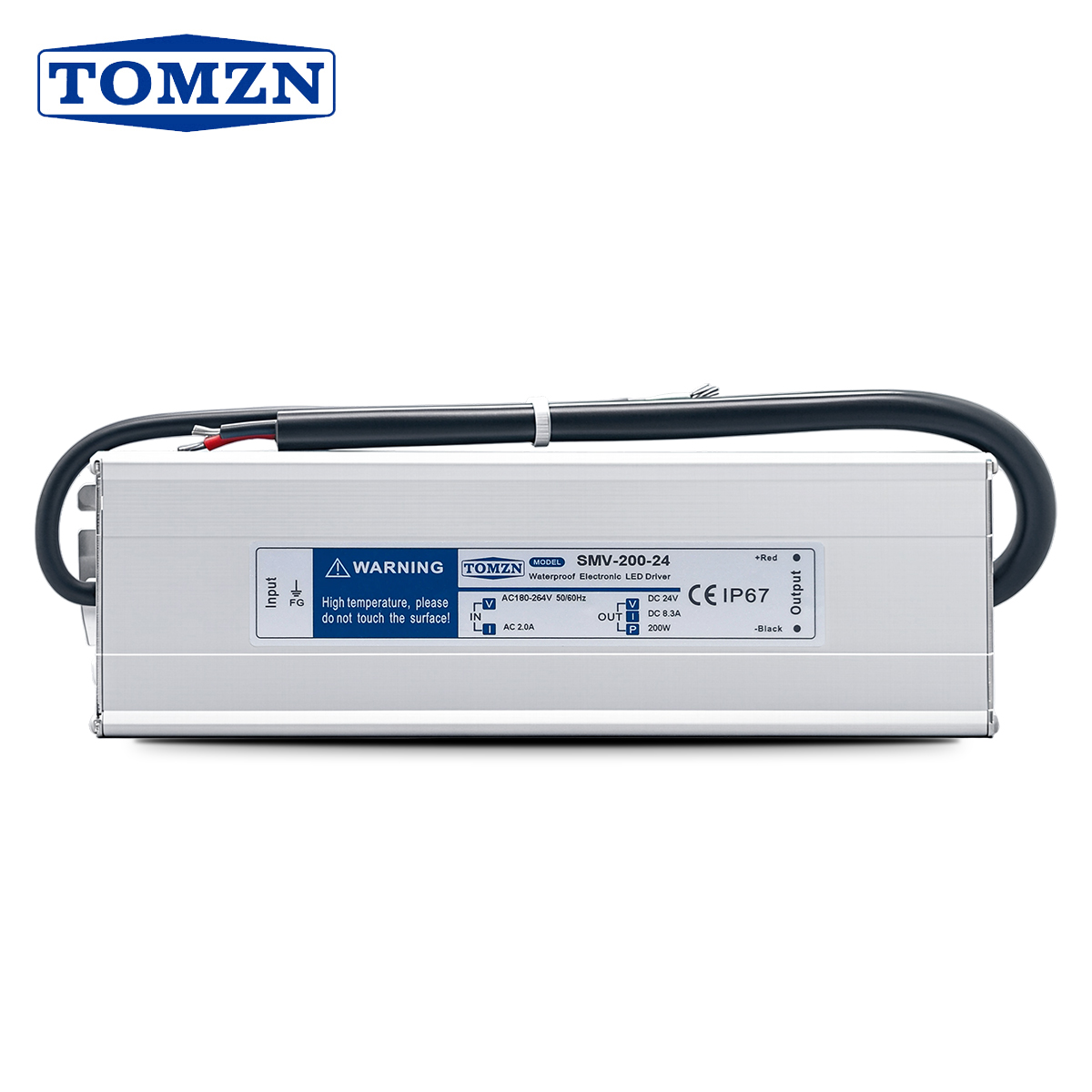 Outdoor Power Transformer - TOMZN 200W Waterproof LED Driver IP67