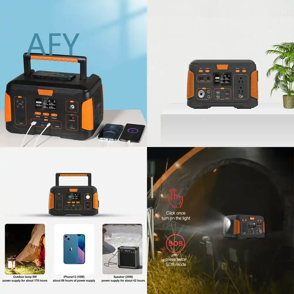 Outdoor Power Bank With Ac Outlet - Outdoor Portable Power Station for Camping