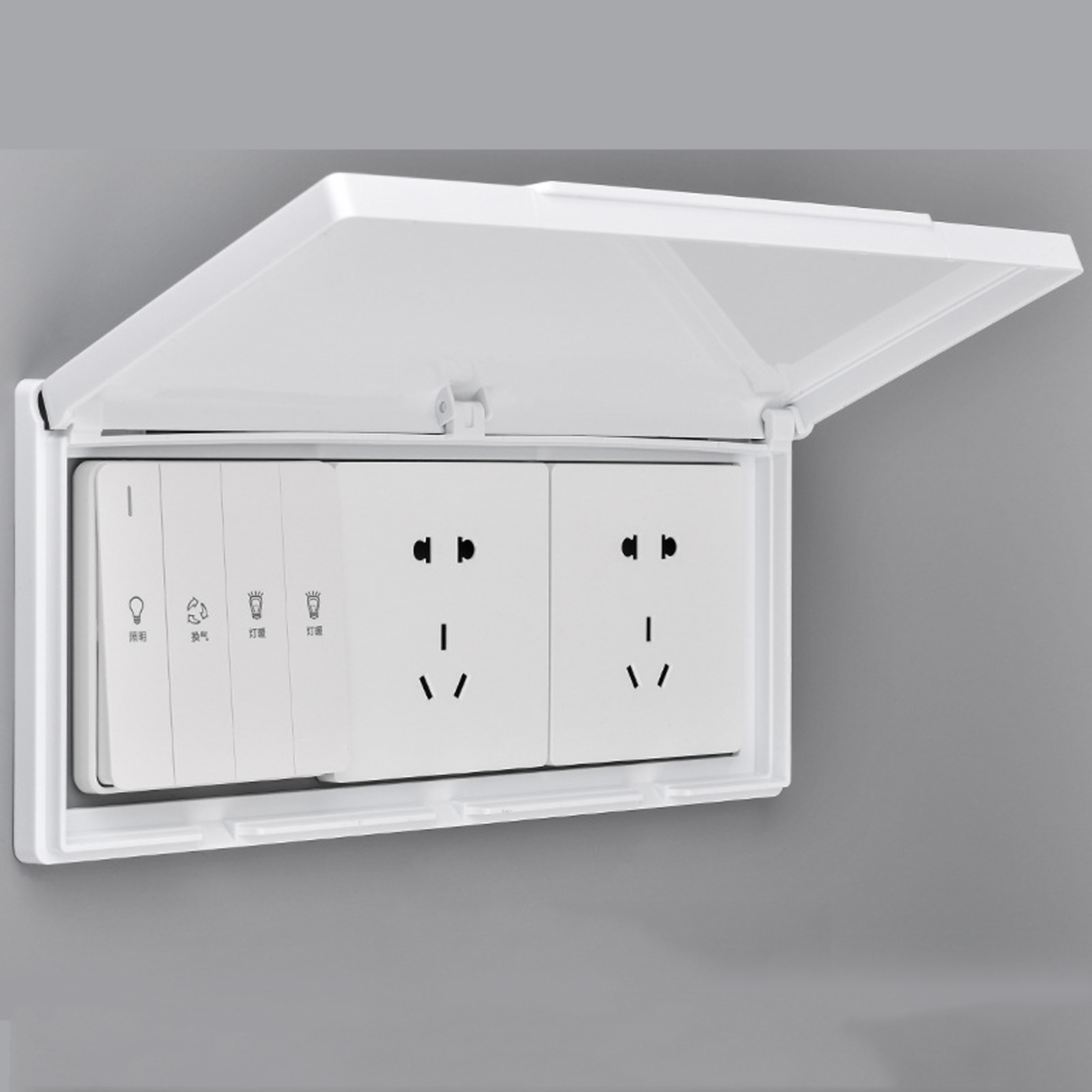 3 Gang Waterproof Outlet Cover - Outdoor Power Socket Cover ulasan dan harga