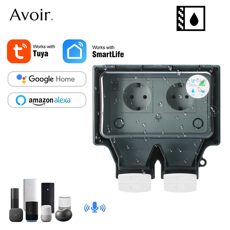 Avoir Tuya Wall Electrical Soc - Outdoor Power Socket Cover ulasan dan harga