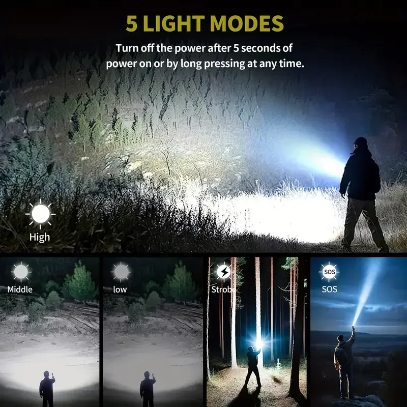 Bright Zoomable Flashlight w/  - Outdoor Powerbank ulasan dan harga