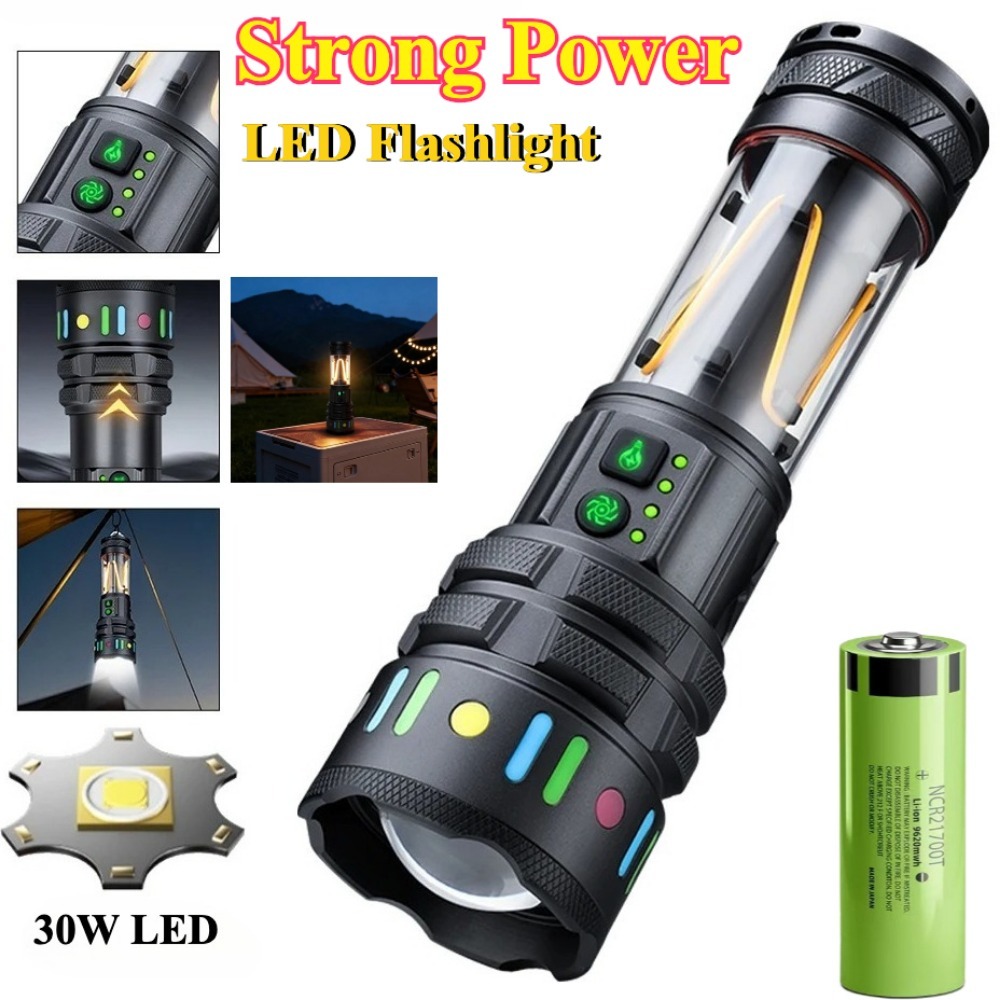 Powerful Ultra Bright LED Flas - Outdoor Powerbank ulasan dan harga