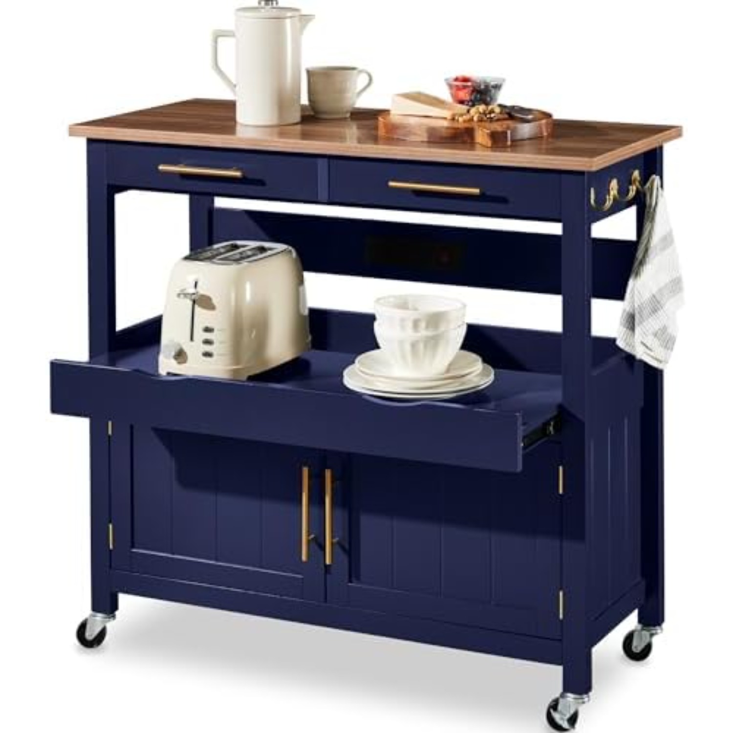 36in Large Rolling Kitchen Isl - Outdoor Kitchen Power Outlet ulasan dan harga