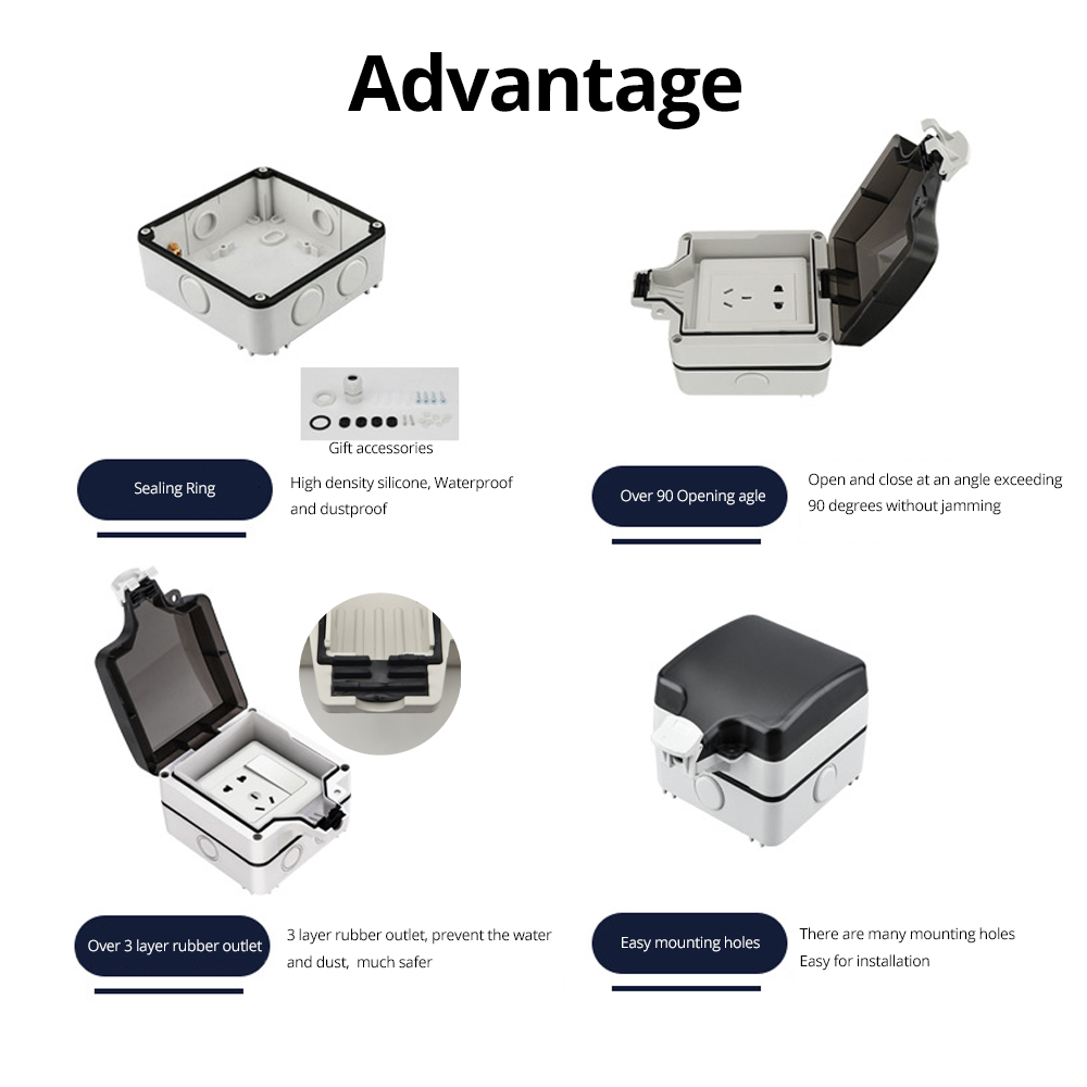 Wallpad IP66 Dustproof Waterpr - Outdoor Power Adapter ulasan dan harga