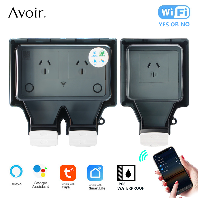 Avoir Tuya Wifi Socket IP66 Ou - Outdoor Kitchen Power Outlet ulasan dan harga