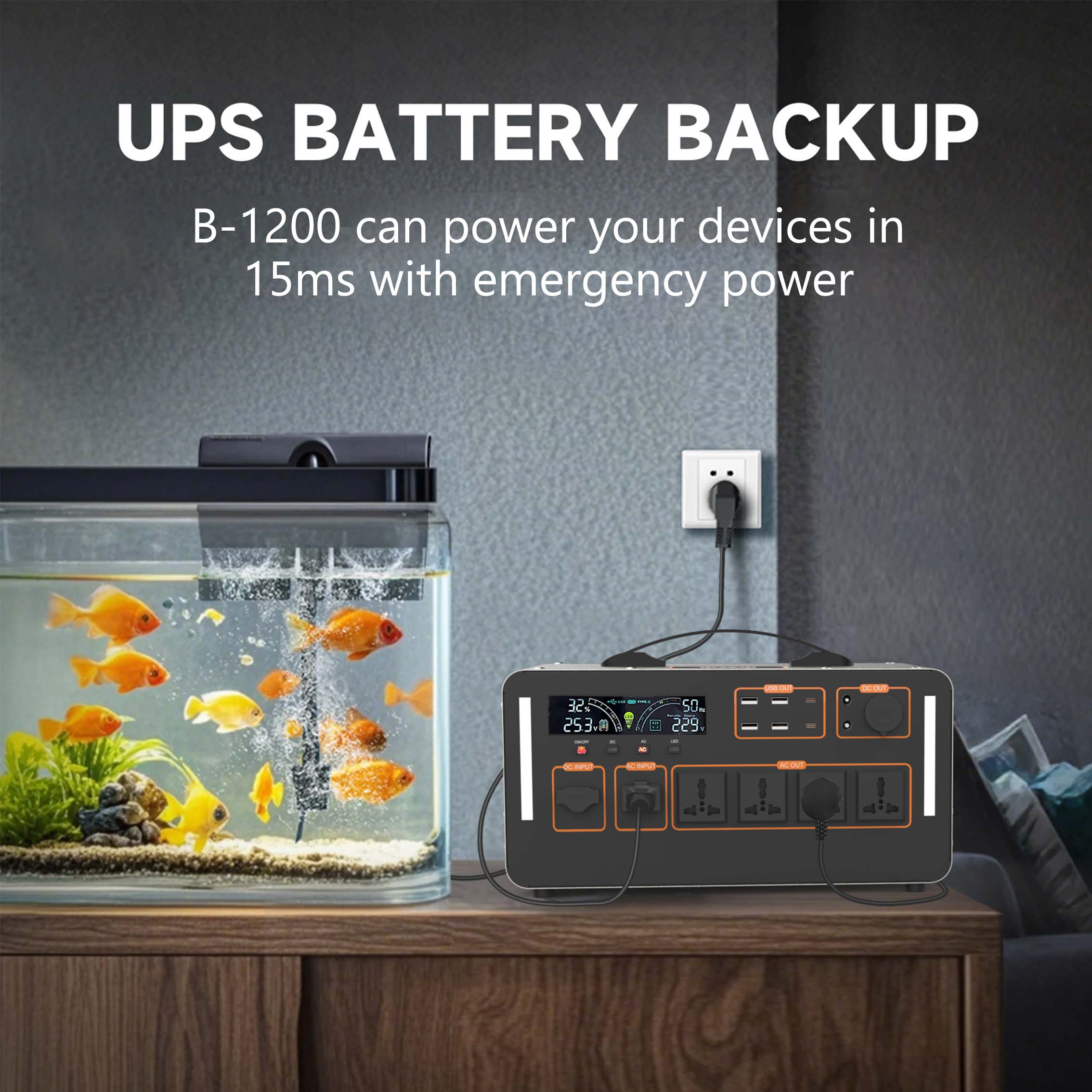 1500W Solar Portable Power Sta - Outdoor Uninterruptible Power Supply ulasan dan harga