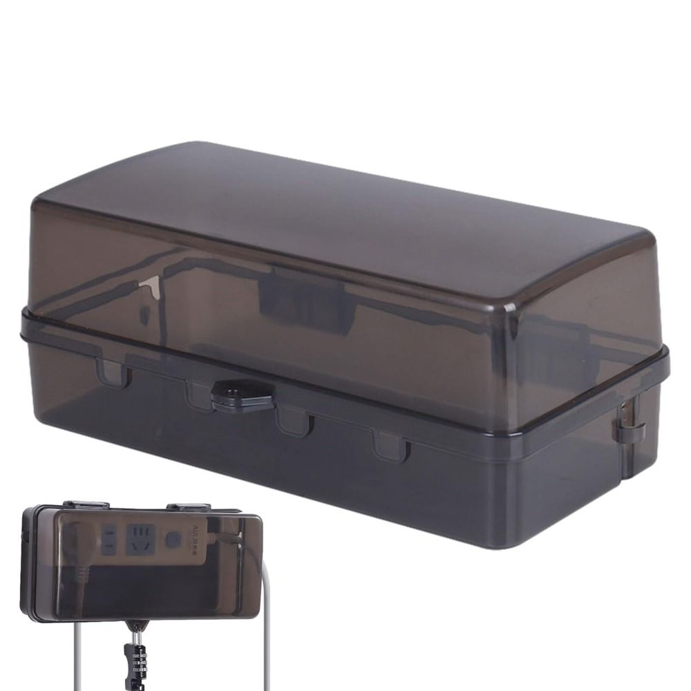 Portable Plastic Plug Box Anti - Outdoor Power Socket Cover ulasan dan harga
