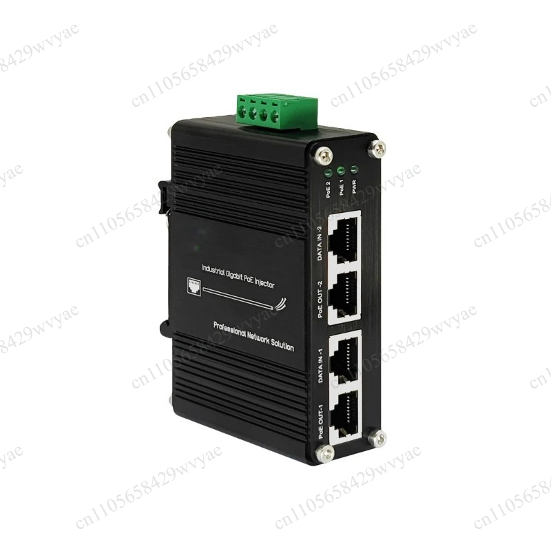 60W 2‑Port PoE Injector 10/100 - Outdoor Power Adapter ulasan dan harga
