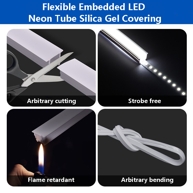 Flexible Embedded LED Neon Tub - Outdoor Power Lead Cover ulasan dan harga