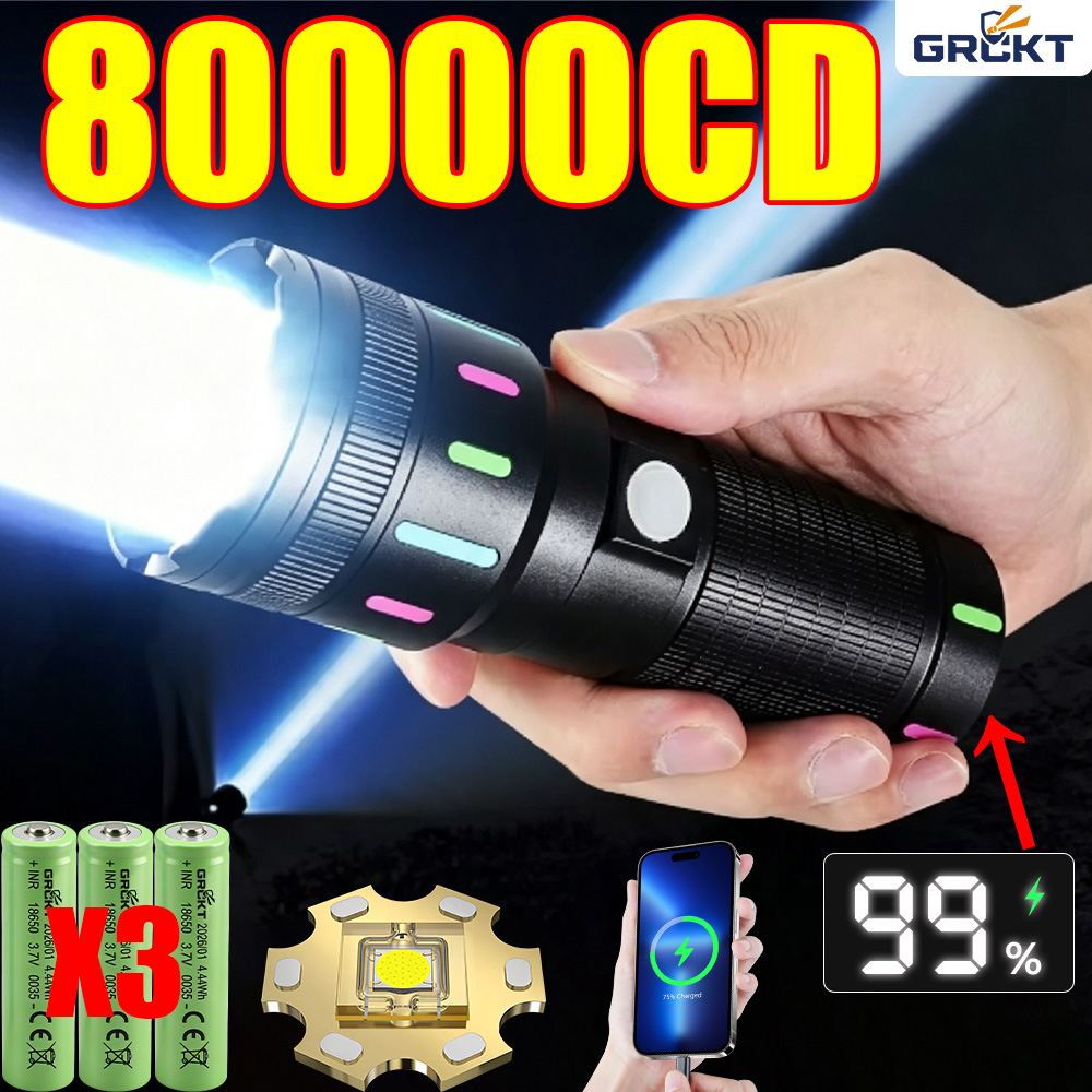 80000CD Most Powerful LED Flas - Outdoor Powerbank ulasan dan harga