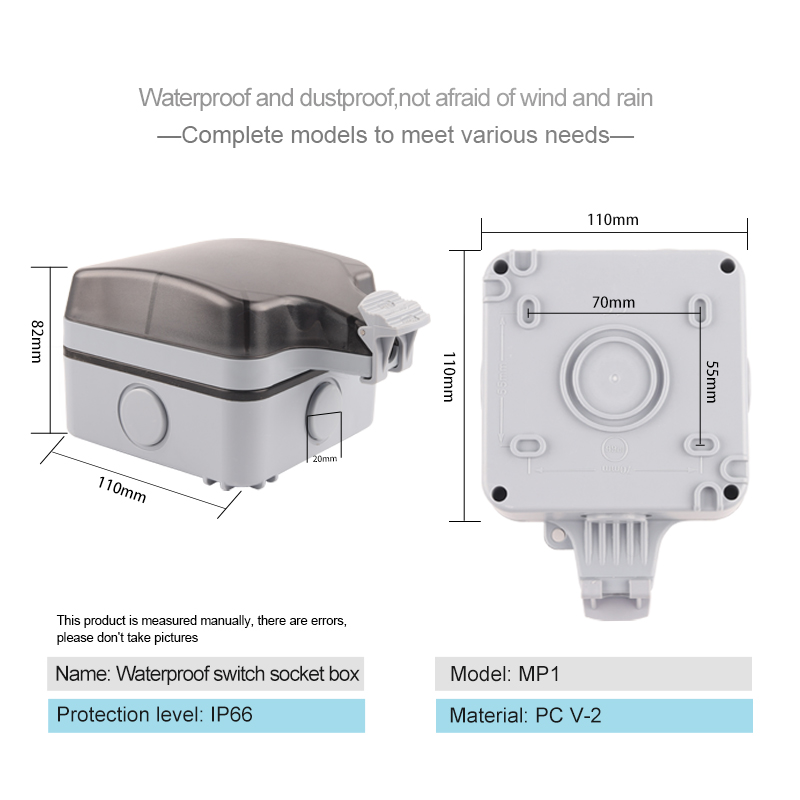 IP66 Outdoor Weatherproof 16A  - Outdoor Power Outlet Wifi ulasan dan harga