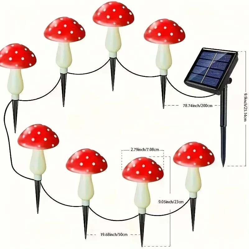 8/12/20 Head Solar Mushroom Li - Outdoor Power Stake ulasan dan harga