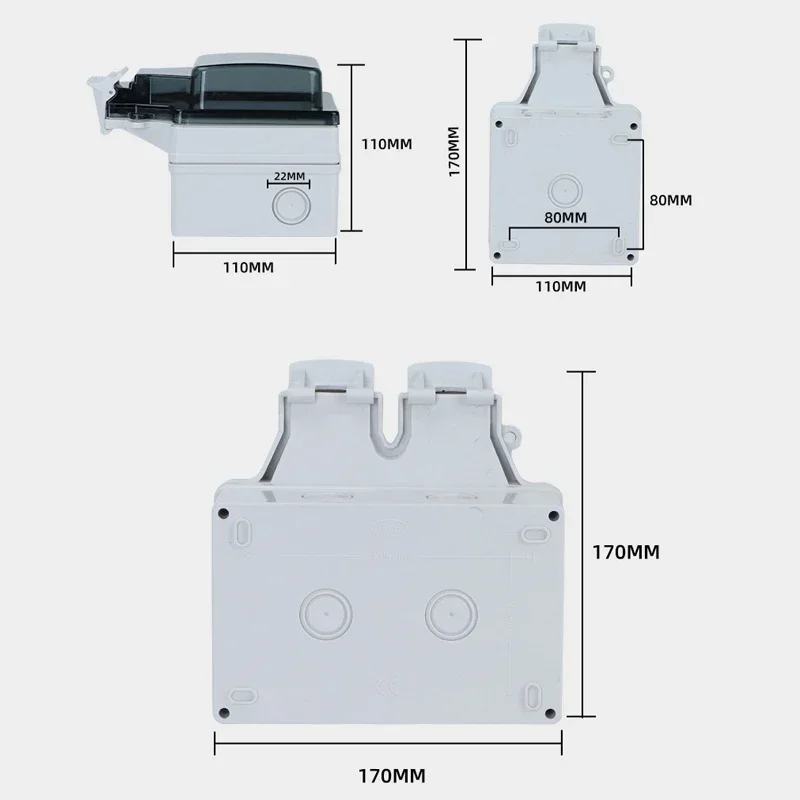 Tuya Waterproof Electrical Wal - Outdoor Power Outlet Wifi ulasan dan harga