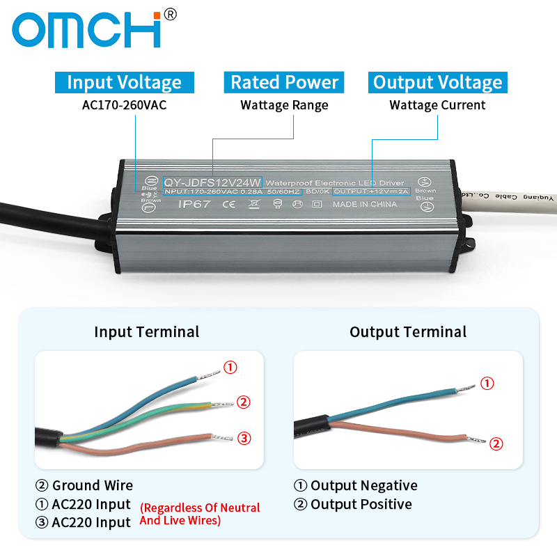 OMCH IP67 Waterproof Power Sup - Outdoor Power Transformer ulasan dan harga