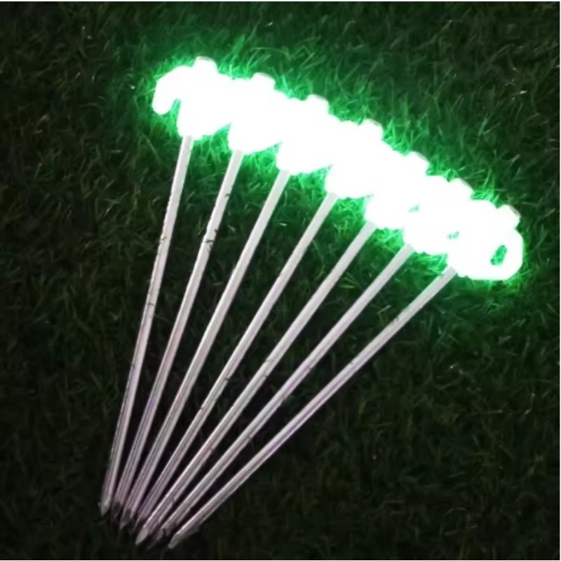 Luminous Tent Pegs Glow in Dar - Outdoor Power Stake ulasan dan harga