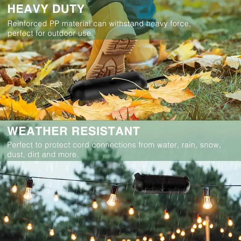 1/3pcs Outdoor Extension Cable - Outdoor Power Strip With Cover ulasan dan harga