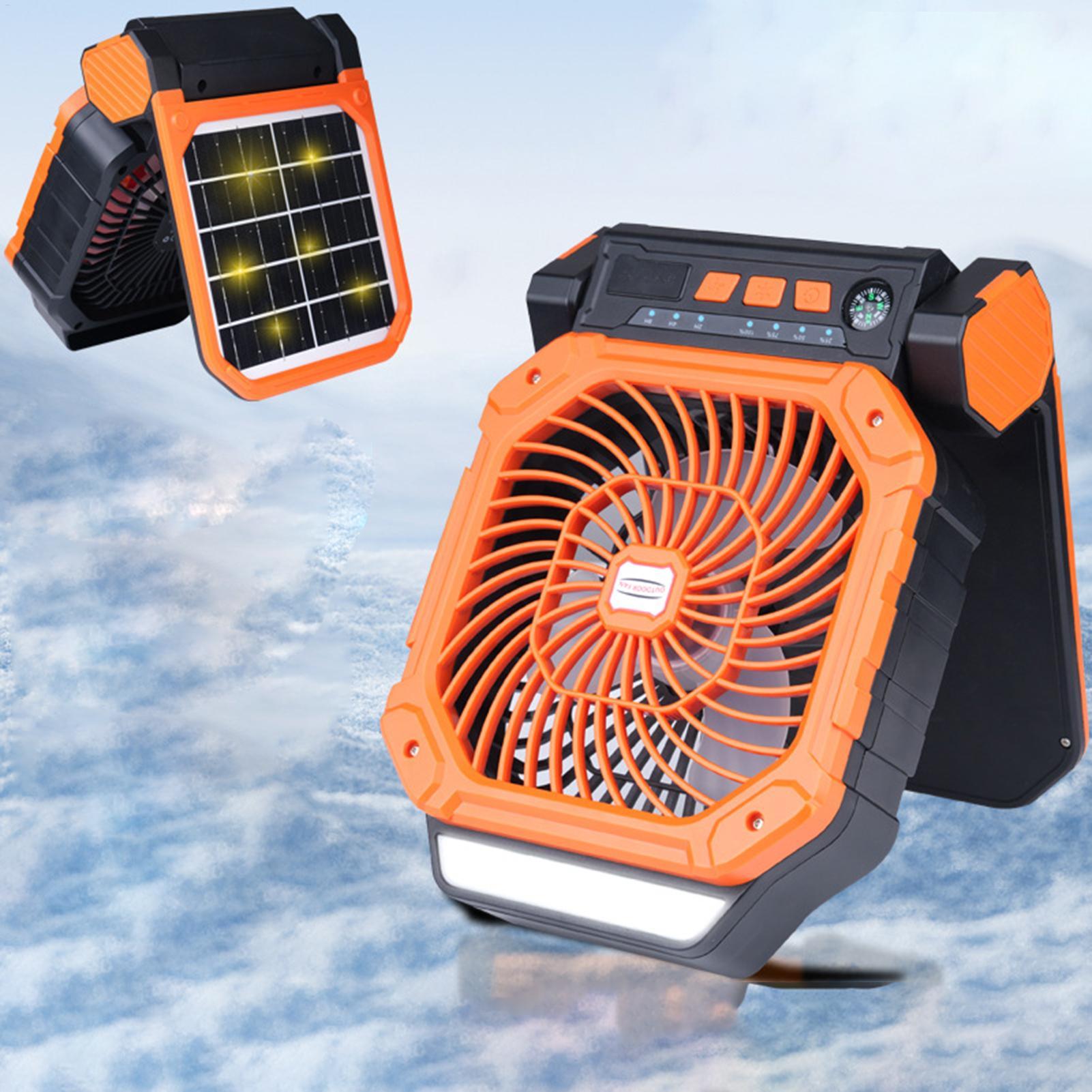 Solar-powered outdoor fan USB  - Outdoor Power With Timer ulasan dan harga