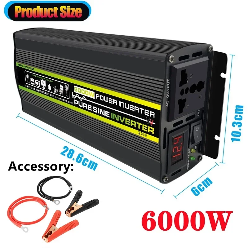 6000W DC12/24V to AC 220V Pure - Outdoor Power Transformer ulasan dan harga