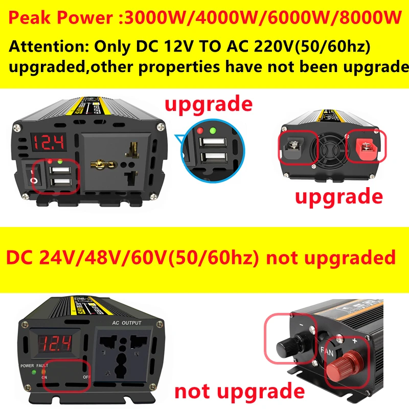 6000W DC12/24V to AC 220V Pure - Outdoor Power Transformer ulasan dan harga