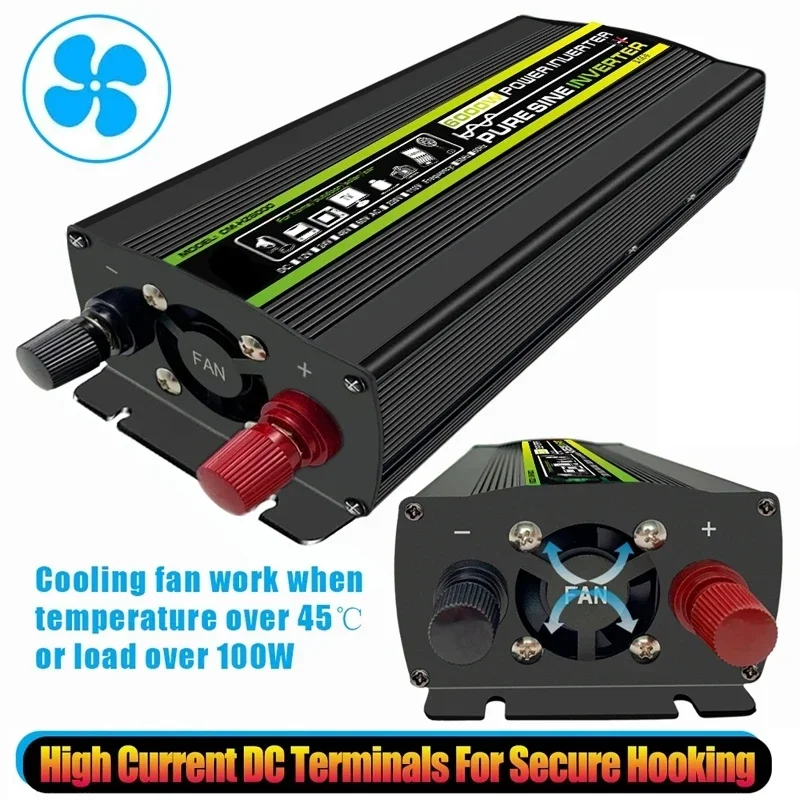 6000W DC12/24V to AC 220V Pure - Outdoor Power Transformer ulasan dan harga