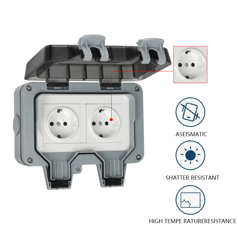IP66 rainproof charging EU soc - Outdoor Power Outlet Wifi ulasan dan harga